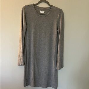Lou & Grey Heather Gray Long Sleeve Dress